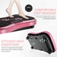 thumbnail image 3 of NIMTO XL Pink Vibration Plate Exercise Machine, 440 LBS Weight Limit, 1 to 999 Speed Settings, 3 of 7