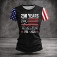 thumbnail image 4 of Iaqnaocc We The People American Flag Womens Tops 4th Of July Summer Round Neck Retro Shirts Patriotic 250 anniversary usa flag Short Sleeve T Shirts for Women Black XXL, 4 of 5