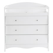 Zimtown Wood Changing Table with Drawers,Baby Dresser, Infant Diaper Station Nursery Organizer, White