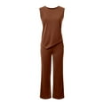 thumbnail image 5 of sususu Jogging Suits for Women,Sweat Set Elegant Women's Trousers Suit Set Formal Workwear Business Attire Comfortable and Pants Outfit for Career Women - Coffee, 5 of 8