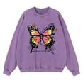 thumbnail image 3 of Sudadera con capucha vintage desgastada con texto "Haz un buen día, mariposa, vuela gratis", para hombre, ropa holgada, sudadera informal de algodón a la moda, 3 of 4