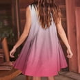 thumbnail image 5 of FAIWAD Robes Patchwork Surdimensionnées pour Femmes Été Amples Dégradé Sans Manches Col en V Plissées Mini Robe d'Été, 5 of 5