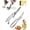 A+b, variant on Stainless Steel Bone Cut Kitchen Scissors, Heavy Duty Poultry Shears with Spring Loaded Handle, Sharp Detachable Kitchen Shears for Chicken Meat Fish, Non-Slip Grip, Dishwasher Safe (Silver - A)
