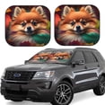 thumbnail image 1 of Vsdgher Colorful Leaf Chihuahua Print Car Windshield Sun Shade, Reflective Sunshade Window Sunshade Sun Visor Protector Fit for Cars,Trucks,SUVs-Small, 1 of 6
