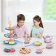 thumbnail image 3 of Juego de té para bebés y niños pequeños de CSCHome Juego de té para niñas y niños pequeños Juguetes con comida de juguete Galletas de postre Accesorios de cocina para juegos de simulación para niños, 3 of 8