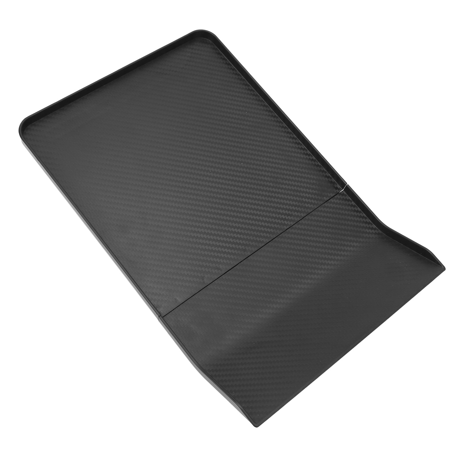 Console Food Eating Table, Black Multipurpose Center Console Alset Tray