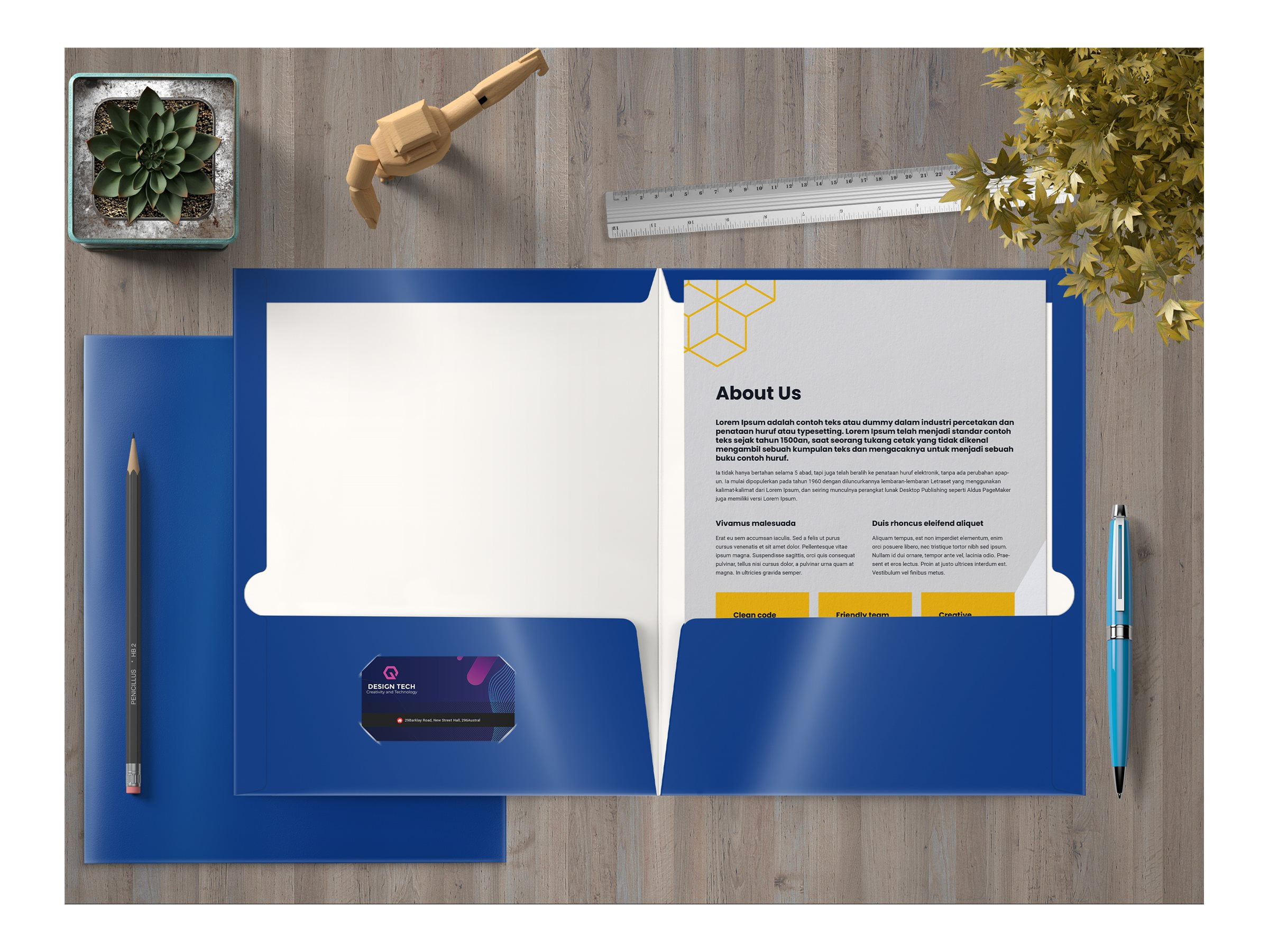 2 Pocket Glossy Laminated Blue Paper Folders, Letter Size, Blue Paper Portfolios by Better Office Products, Box of 25 Blue Folders