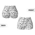 thumbnail image 5 of Picia Fish Bones Printed Workout Shorts for Women Seamless Scrunch Butt Lifting High Waisted Yoga Gym Booty Running Moisture-wicking Short Pants-Large, 5 of 9