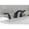thumbnail image 3 of Kingston Brass KB960RXL Restoration Widespread Bathroom Faucet with Pop-Up Drain, Matte Black, 3 of 5