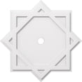 thumbnail image 1 of Ekena Millwork CMP26AL-02000 26 Po OD x 2 Po ID Carré Axel Architectural Grade PVC Contemporain Médaillon de Plafond, 1 of 1