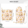 thumbnail image 4 of Kll Cute Bee Gnome Oven Gloves And Pot Holders Grill Gloves - Oven Gloves And Pot Holders, Non-Slip Cooking Gloves With Recycled Pads, 4 of 9