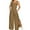 Khaki, variant on Women's Square Neck Bubble Sleeve Strapless Mini Dress - Polyester/Spandex, Floral Print, Party/Casual