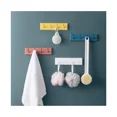 thumbnail image 1 of Juego de 4 ganchos de pared autoadhesivos para colgar abrigos, toallas, albornoces y llaves., 1 of 5
