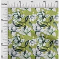 thumbnail image 2 of oneOone Viscose Jersey Light Green Fabric Florals Fabric For Sewing Printed Craft Fabric By The Yard 60 Inch Wide, 2 of 7
