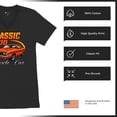 thumbnail image 6 of Vintage Classic 1970 Muscle Car Men's V-Neck T-shirt American Power Legendary V8 Performance, 6 of 7