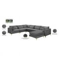 thumbnail image 3 of Meridian Furniture Julia Gris Velours Modulaire Sectionnel, 3 of 4
