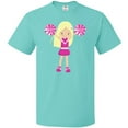 thumbnail image 3 of Inktastic Cheerleaders, Girl With Blonde Hair, Pink Uniform T-Shirt, 3 of 5