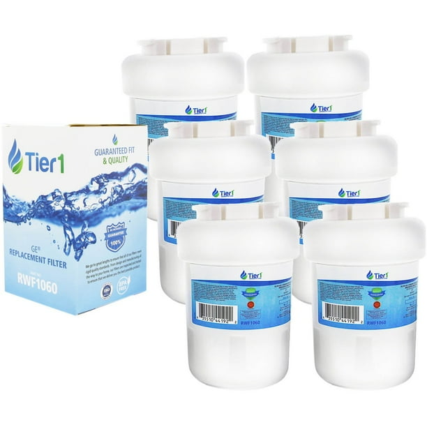 Tier1 Replacement For Ge Mwf Smartwater Mwfp Mwfa Gwf Gwfa Hwf Kenmore 9991 46 9991 469991 Refrigerator Water Filter 6 Pack Walmart Com Walmart Com
