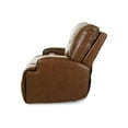 thumbnail image 2 of Bowery Hill Leather Power Recliner with Headrest in Dark Brown, 2 of 7