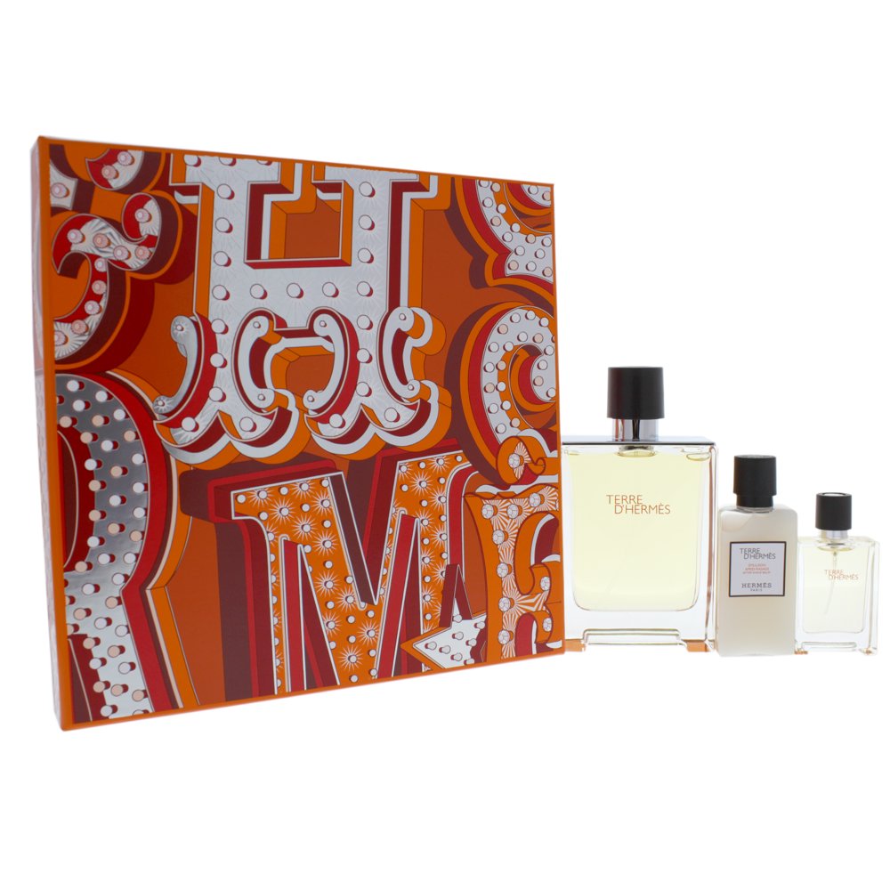 Hermes Hermes Terre d'Hermes Cologne Gift Set for Men, 3 Pieces
