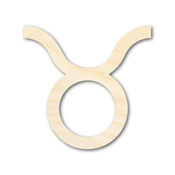 Unfinished Wood Taurus Sign Shape - Zodiac Craft - up to 46" 24" / 1/8"