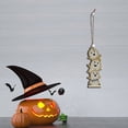 thumbnail image 1 of Colgantes de calabaza de fantasma blanco con cabeza de Calavera, accesorios de decoración de fiesta de Halloween, cuerda de madera pintada, colgantes creativos L5, 1 of 4