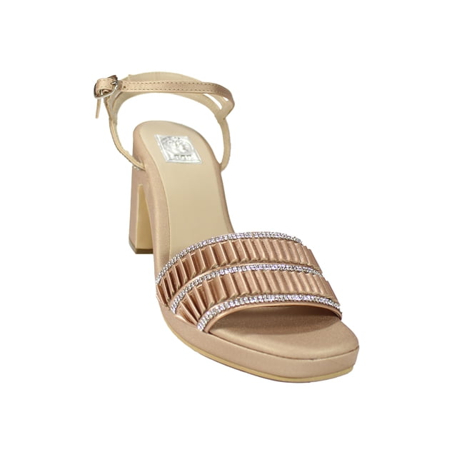 Sandalia de vestir Tacones Mujer Sintetico Oro Rosado Leon 094015