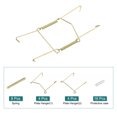 thumbnail image 3 of Uxcell 4Pcs Plate Hanger, 6 inch U Type Zinc Plated Invisible Wall Plate Hangers, Gold, 3 of 6