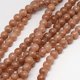 thumbnail image 1 of Natural Yellow Jade Beads Strands Dyed Round Sienna 6mm Hole: 1mm about 70pcs/strand 15.75 inch, 1 of 2