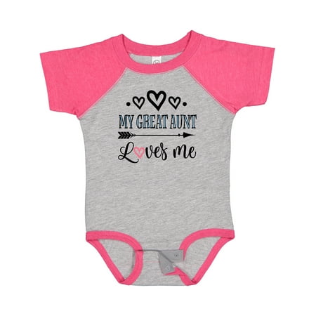 

Inktastic My Great Aunt Loves Me Gift Baby Girl Bodysuit