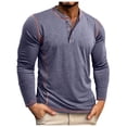 thumbnail image 3 of Men's Long Sleeve T Shirt Winter Thermal Base Layer Button Up Casual Comfortable Top for Fall and Cold Weather, 3 of 5