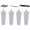 White Set of 4, variant on PM Furniture Legs, Replacement Sofa Legs, Round Design, 4 Inch Set of 4, for Sofa Couch Chair Ottoman Loveseat Coffee Table Cabinet, White Solid Wood