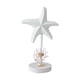 thumbnail image 1 of Figura de estrella de mar, adorno de mesa, estatua decorativa coleccionable, escultura de madera Blanco, 1 of 9