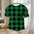 thumbnail image 3 of ZUKMRJPC Men's Short Sleeve T-Shirt Crewneck Classic Vintage Plaid Basic Tees Slim Fit Casual Lightweight Waffle Knit Textured Tops, 3 of 5