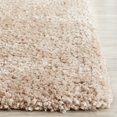 thumbnail image 2 of Safavieh Popcorn Shag Collection SG267B Handmade Beige Polyester Square Area Rug (6' Square), 2 of 2