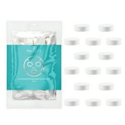 Disposable Mini Portable DIY Beauty Skin Care Travel Cotton Sheet Compressed Facial Mask - Pack of 100 - White