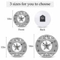 thumbnail image 6 of Wall Clock Western Texas Star Retro Clocks PVC Silent Non-Ticking Battery Operated Decorative Tribal Grey Round Clock for Home Living Room Kitchen Bedroom Office School Wall Decor 10 Inch, 6 of 9