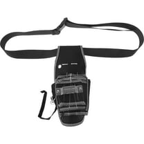 Soimiss Black Tool Bag for Screws Nails and Tools Compact Waist Utility Pouch for Construction