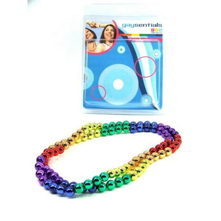 Rainbow Mardi Gras Beads