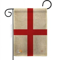 Breeze Decor BD-CY-G-108168-IP-DB-D-US13-BD 13 x 18.5 in. England St. Georges Cross Burlap Flags of the World Nationality Impressions Decorative Vertical Double Sided Garden Flag