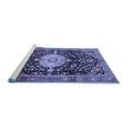 thumbnail image 2 of Ahgly Company Machine Washable Indoor Rectangle Medallion Blue Traditional Area Rugs, 8' x 10', 2 of 4