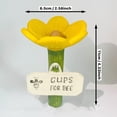 thumbnail image 3 of 3 Set bee Watering Station Insect Drinking Cups for Garden Flower-Shaped Bee Water Station Butterflies bee Waterer (Blue Pink Yellow 3 Set), 3 of 6