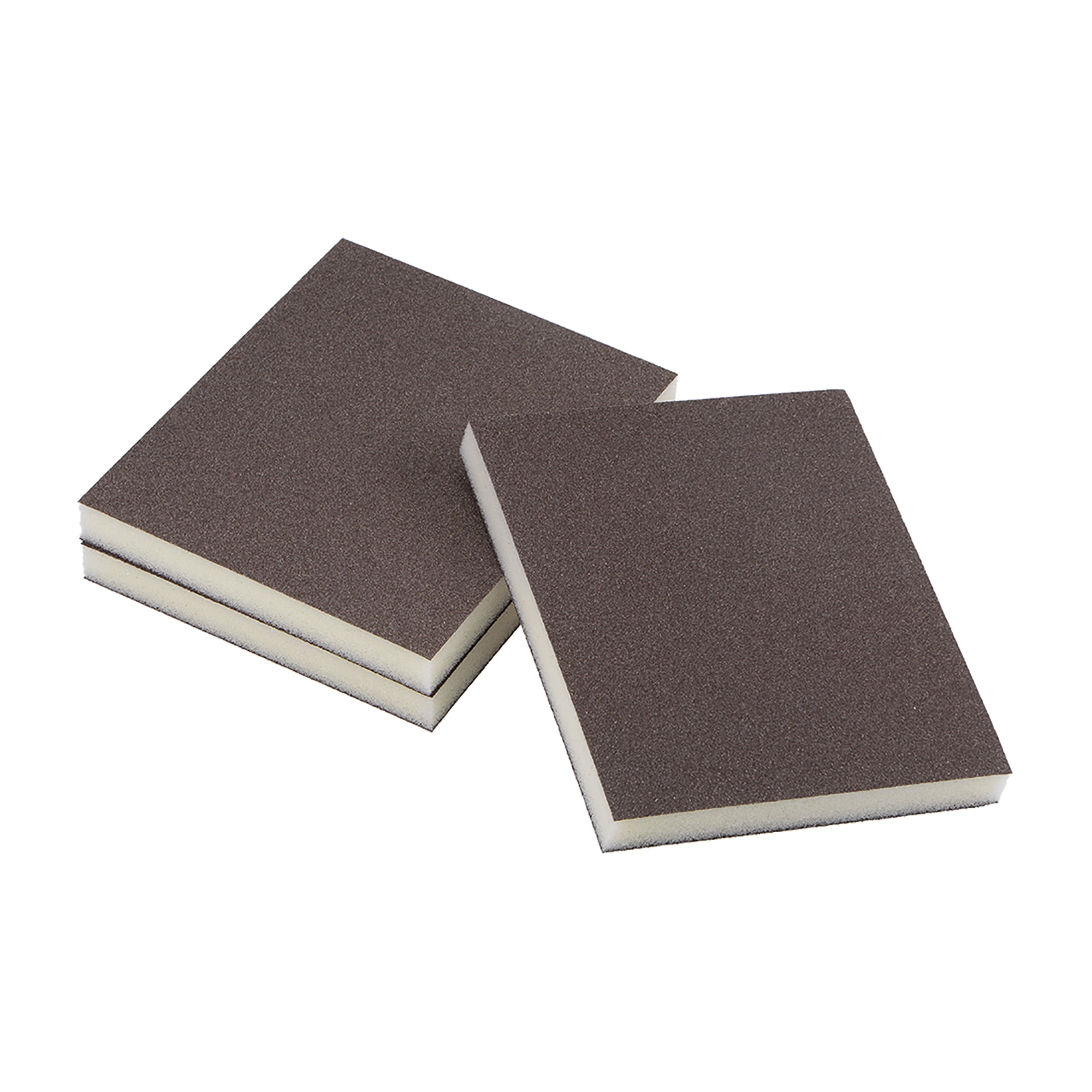 Sanding Sponge 180 Grit Sanding Block Pad 4.7" x 3.9" x 0.4" Brown 3pcs