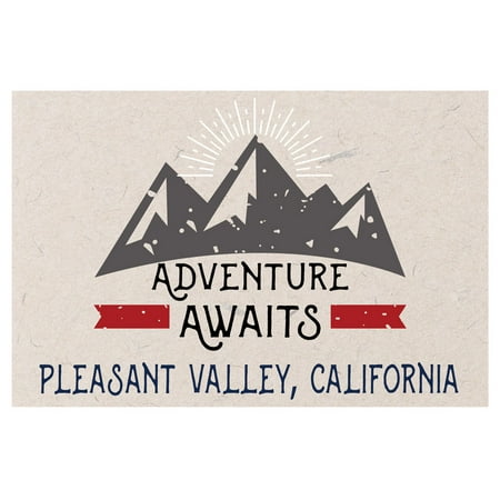 

Pleasant Valley California Souvenir 2x3 Inch Fridge Magnet Adventure Awaits Design