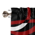 thumbnail image 6 of Geometric Circle Modern Art Red Curtain Home Decoration Living Room Short Curtains Window Treatments For Kitchen Bedroom, 6 of 6