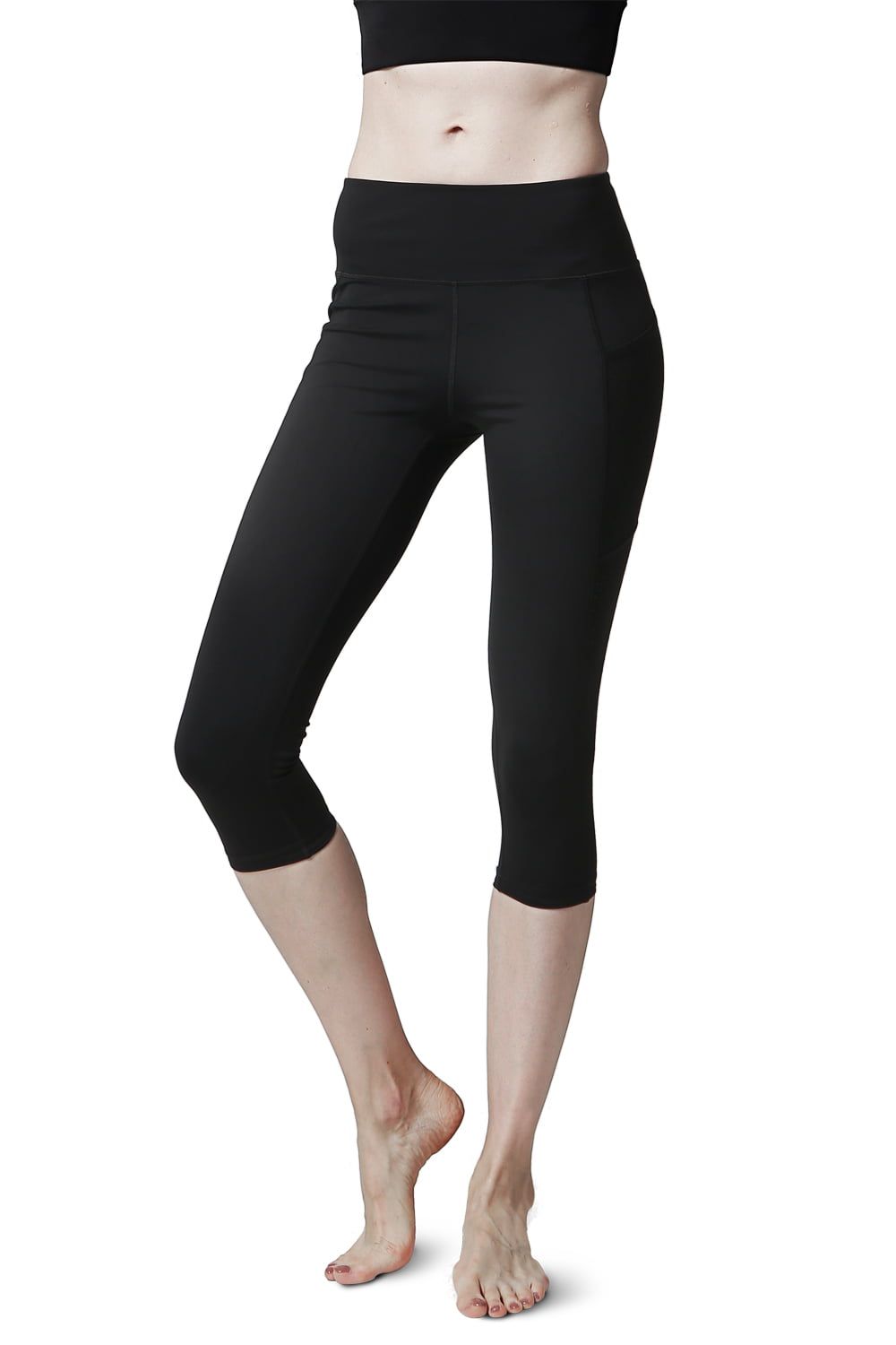 NELEUS Women's Tummy Control High Waist Capri Running Leggings Yoga Pants  with Pocket