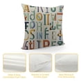 thumbnail image 4 of ABC English Alphabet Decorative Pillowcase Throw Pillow Cover, Colorful English Alphabet Educational for Sofa Bed Kids Room Playroom Nursery Home Decor Pillow Case, 4 of 5