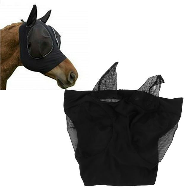 Horse Fly with Long Nose and Ears Adequate Protection, Breathable Fabric, Wide Applications, Mesh Design, Comfortable Wearing Feeling