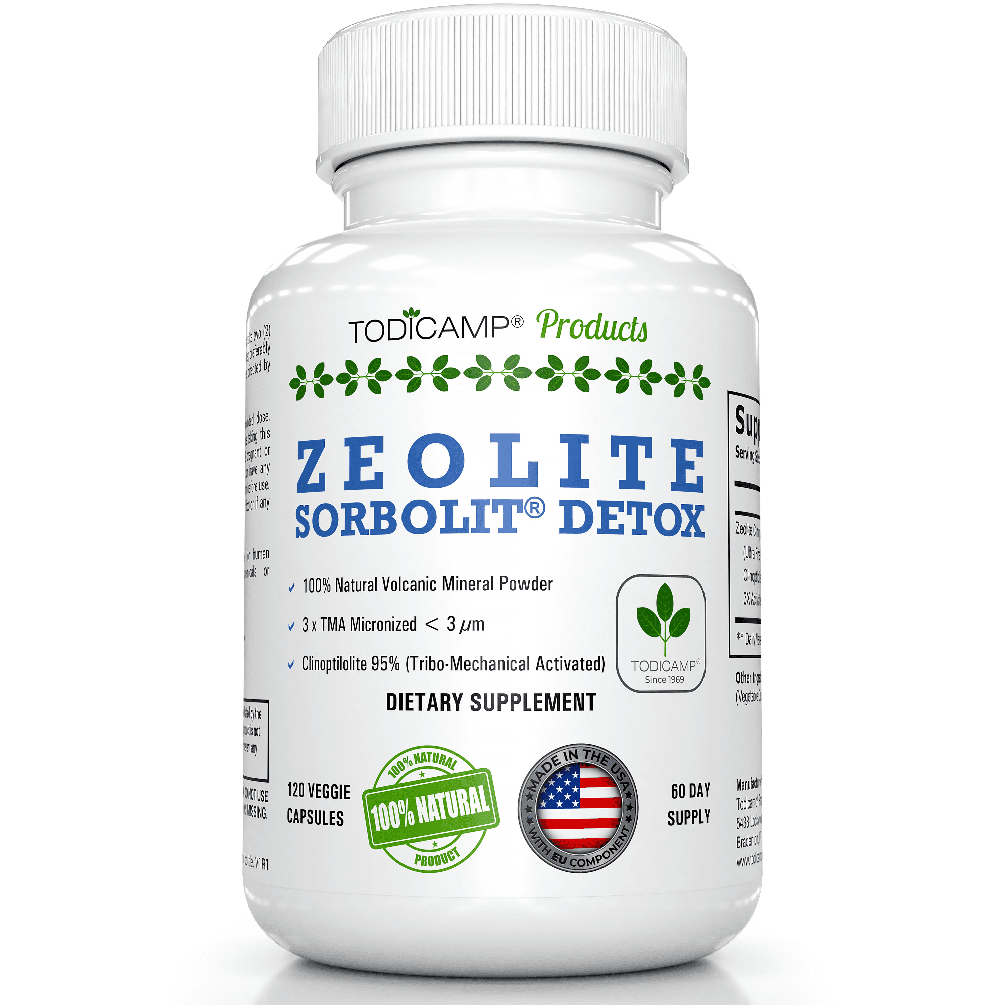 Zeolites for promo detox
