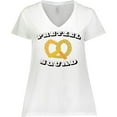 thumbnail image 3 of Inktastic Oktoberfest Pretzel Squad Women's Plus Size V-Neck T-Shirt, 3 of 5